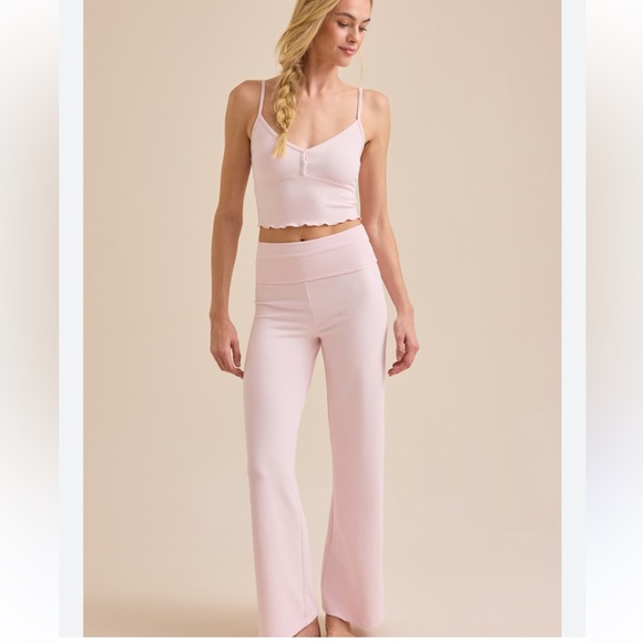 ALTAR’D STATE NWT Baby Pink Foldover Lounge Pant Size XL - Picture 1 of 9